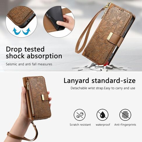 for Samsung Galaxy A57 5G Phone Case Wallet, Brown in Kuwait