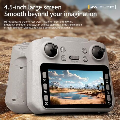 GPS Drones with Camera for Adults 4K, 4.5" HD Screen on Controller in Kuwait