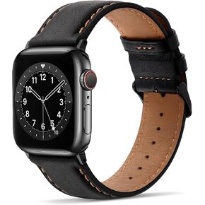 Tasikar Bands Compatible with Apple Watch Band 49mm 46mm 45mm 44mm 42mm Genuine Leather Replacement Straps Compatible with Apple Watch Ultra 3 2 1 SE Series 11 10 9 8 7 6 5 4 3, Classic Brown in Kuwait