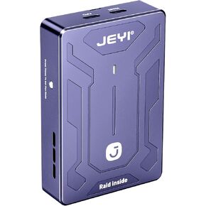 JEYI Dual-Bay NVMe M.2 SSD Enclosure with Turbo Fan, USB 3.2 Gen2x2 20Gbps, Hardware RAID 0/1/JBOD/LARGE, Smart Fan Control, Supports 2x8TB in Saudi Arabia