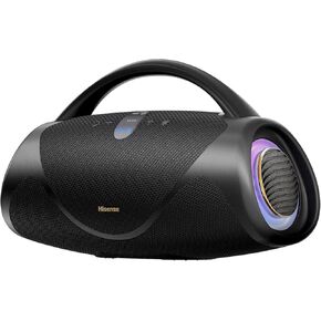 Hisense VoyageBoom - Portable Bluetooth Speaker,IP67 Waterproof,Dustproof, and Shockproof, Up to 24H Playback Time,Massive Bass,Ambient Light,Built-in Powerbank,Mic&Guitar Input,Bluetooth 6.0,Auracast in Kuwait