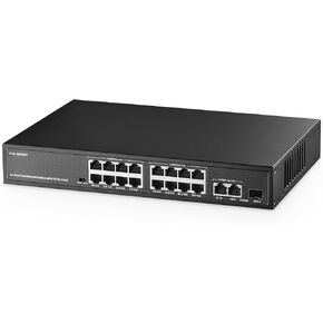 10 Port Gigabit POE Switch, 8 POE+ 1000Mbps, 2 Gigabit Uplink, IEEE802.3af/at, 120W Internal Power Supply, Metal Case Unmanaged Plug and Play Binardat Switch in Kuwait