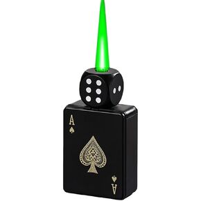 Cool Lighters, Jet Torch Lighter, Ace Card Lighters, Toker Poker and Dice Design Lighter, Butane Refillable for Outdoor, Indoor, Camping, BBQ, Candle, Birthday, Gift (Fuel Not Included) in Kuwait