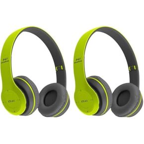Upgraded Hybrid Active Headphones with Transparent Modes Playtime Wireless Bluetooth with Mic Deep Bass Soft-Earpads Fast Charging-Green in Saudi Arabia