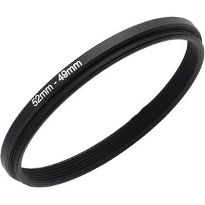 GZNLY 52mm to 49mm Step-up Adapter Rings Filter Adapter Black Metal Step Down Filter Ring Adapter Compatible with All Brand UV CPL ND Camera Lens Filter Stepping Rings (52mm-49mm) in Kuwait