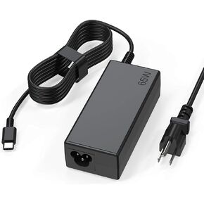 65W USB C Laptop Charger Compatible with Lenovo ThinkPad T480 T490 T580 X1 Carbon T14 T14s T16 E14 E16 Yoga C940 C930 720 910 920 7i Chromebook C330 S330,Type C Fast Charging Power Supply Adapter Cord in Saudi Arabia