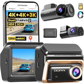 DDPAI Z90 Master 3-Channel 4K Dash Cam CPL Included with 4G LTE Module in Kuwait