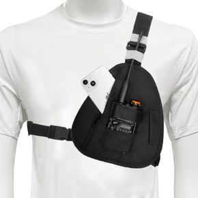 Radio Chest Harness Adjustable Single Two Way Radio Holster in Kuwait
