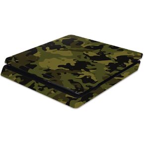 MightySkins Skin Compatible with Sony PS4 Slim Console - Green Camouflage | Protective, Durable, and Unique Vinyl Decal wrap Cover | Easy to Apply, Remove, and Change Styles | Made in The USA in Kuwait
