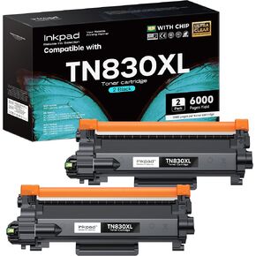 TN830XL TN830 Toner Cartridges for DCP-L2640DW HL-L2460DW, 4 Pack Black in Kuwait