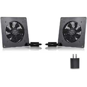 USB Cabinet 120MM Fan Quiet Cooling Fan System 6" with Speed Control, for Home Theater AV Cabinets in Kuwait