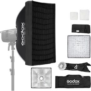 Godox EazyFlow 90 * 90cm/35.4in*35.4in Softbox with Diffuser/Grid/Carry Bag in Kuwait