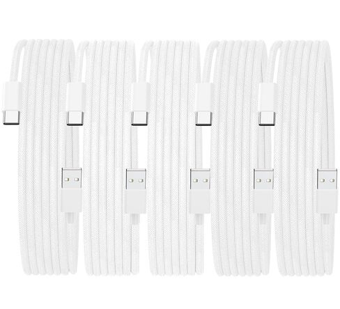 Apple MFi Certified 5Pack iPhone 17 Charger Cable, USB to USB C Charge Cord in Kuwait