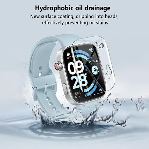 2 Pack Compatible for Xiaomi Redmi Watch 6 Screen Protector, Flexible TPU Film [Not Glass], Full Coverag, HD Clear, Easy Install, Bubble Free for Xiaomi Redmi Watch 6 Screen Protector in Saudi Arabia