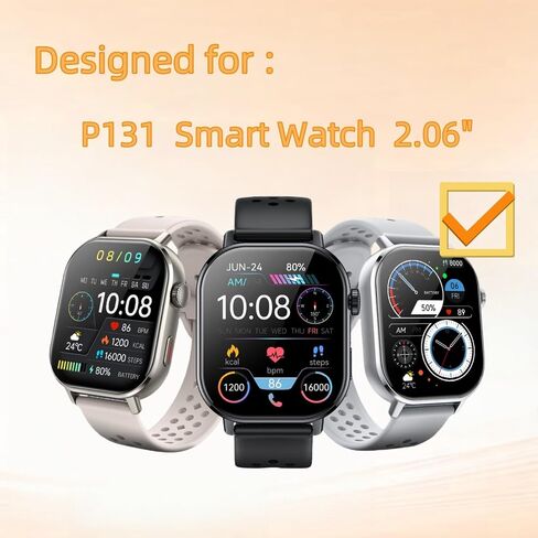 Screen Protector Designed for uaue P131 Smart Watch 2.06" (6 Pack) in Kuwait