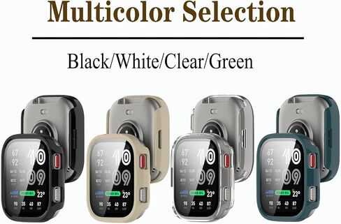 [4-Pack] Screen Protector Case with Tempered Glass Compitible with Amazfit Bip Max Smart Watch, Hard PC Case Screen Protector Cover Bumper Accessories for Women Men in Saudi Arabia