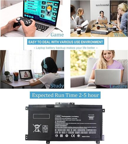 LK03XL 52.5Wh Laptop Battery Compatible with HP Envy X360 15-bp 15-bq 15-cn in Kuwait