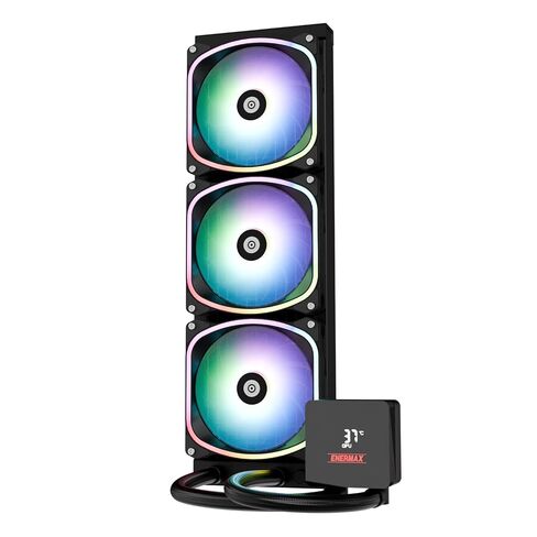 ENERMAX AquaFusion V2 360mm ARGB AIO CPU Liquid Cooler w/Digital Display, 3X 120mm PWM Fan 380W TDP, for Intel 1851/1700/1200/115X, AMD AM5/AM4 in Kuwait