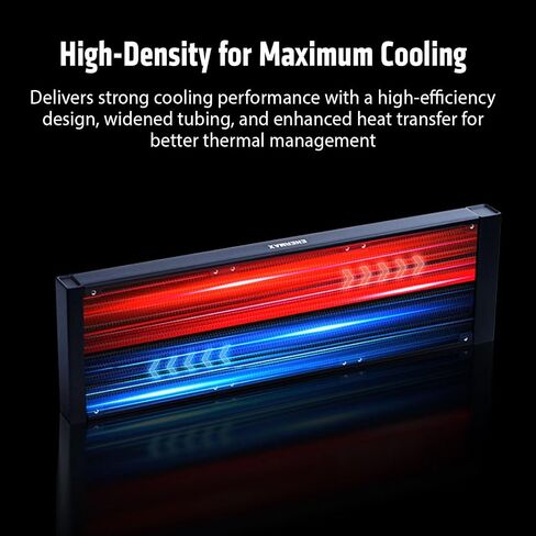 ENERMAX AquaFusion V2 360mm ARGB AIO CPU Liquid Cooler w/Digital Display, 3X 120mm PWM Fan 380W TDP, for Intel 1851/1700/1200/115X, AMD AM5/AM4 in Kuwait