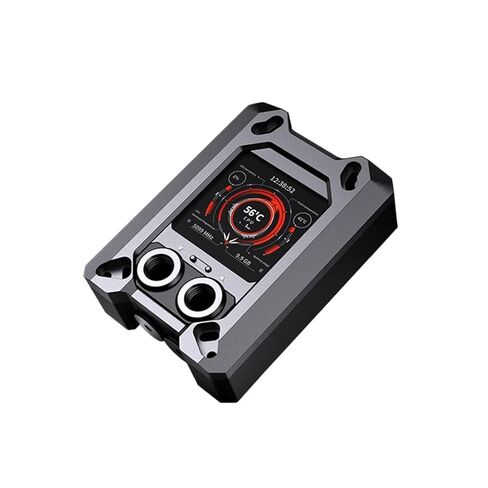 GRANZON CPU Water Cooling Block w/Temp Digital Display Use for Socket LGA 1700 1800 1200 115X 2011 2066 Intel CPU Water Cooler Radiator for PC Water Cooling - Black in Saudi Arabia