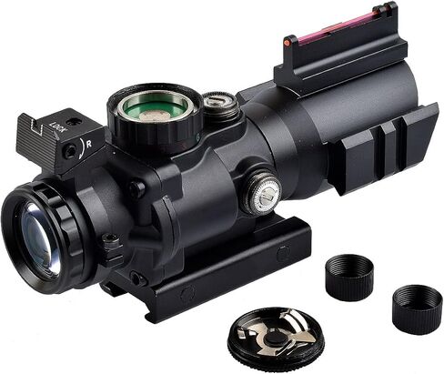 CT Optic Enhanced 4x32 Red Dot Sight Scope Mount Illuminated Red Green Blue Reticle with Red Fiber Matte Black in Saudi Arabia