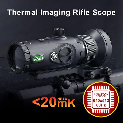oneleaf.ai 12um 640x512 Thermal Scope, 75mm Lens Thermal Imaging RifleScope, 60Hz Refresh Rate, Thermal Scope with with Rangefinder and Ballistic Calculator-Mars MT1000LRF 75 in Kuwait