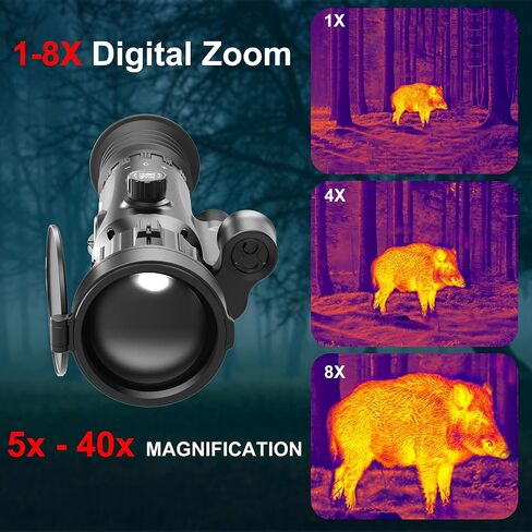 oneleaf.ai 12um 640x512 Thermal Scope, 75mm Lens Thermal Imaging RifleScope, 60Hz Refresh Rate, Thermal Scope with with Rangefinder and Ballistic Calculator-Mars MT1000LRF 75 in Kuwait