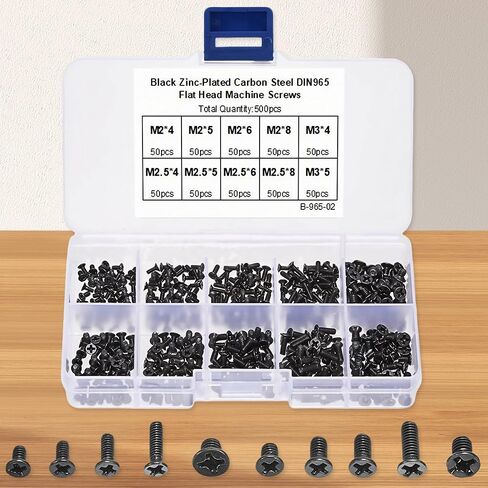 300PCS Laptop Screw Kit, M3 Computer Screws Assortment Set with Storage Box for Notebook Repair, Maintenance & DIY Accessories in Kuwait