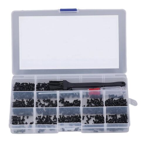 Computer Screw, 600Pcs Carbon Steel Screw Set with and Brush, for PC Motherboard Hard Drive Laptop Maintenance in Kuwait
