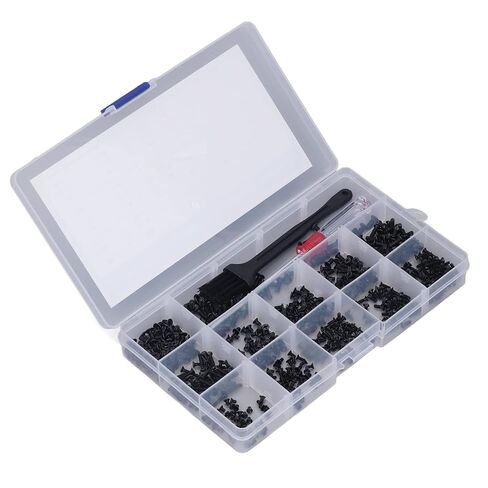 Computer Screw, 600Pcs Carbon Steel Screw Set with and Brush, for PC Motherboard Hard Drive Laptop Maintenance in Kuwait
