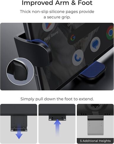 iOttie Auto Sense 2 Fold Qi Wireless Car Charger -Wireless Charging Automatic Clamping Dashboard Car Phone Mount for Google Pixel Fold, Galaxy Z Fold 4, Galaxy Z Flip 4, Other Foldable Smartphones in Kuwait