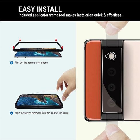 AACL 2-Pack for Google Pixel 6 Screen Protector Tempered Glass [6.4"] in Kuwait