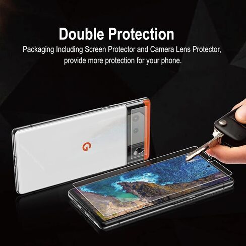 AACL 2-Pack for Google Pixel 6 Screen Protector Tempered Glass [6.4"] in Kuwait