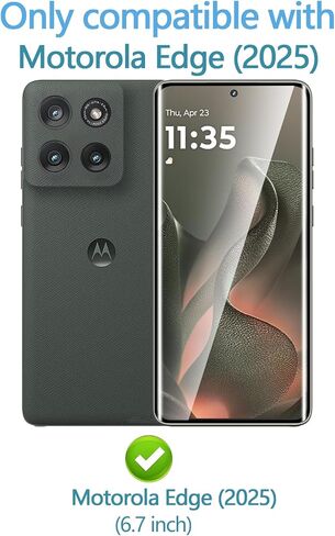 Anoowkoa 3 Pack Designed for Motorola Moto Edge 2025 3D screen protector Tempered Glass Flim.9H Hardness.Super Abrasion Resistance,Anti-Fingerprint.Anti-Scratch,Bubble-free,Easy Installation in Kuwait