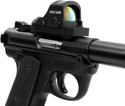 Optic Plate Adapter for Ruger Mark I, II, III, & IV - RMR Red Dot Mount - Nylon Polymer - Made in USA in Kuwait
