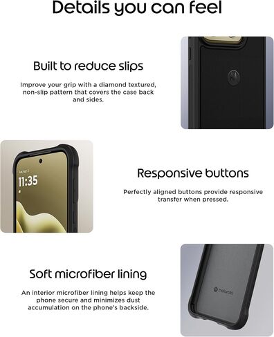 Motorola Edge (2026) Rugged Protective Case (Black) + 9H Tempered Glass Screen Protector in Kuwait