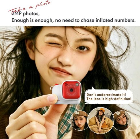 S167 Mini Keychain Camera 1080P HD, 1.47" IPS Screen, White in Kuwait