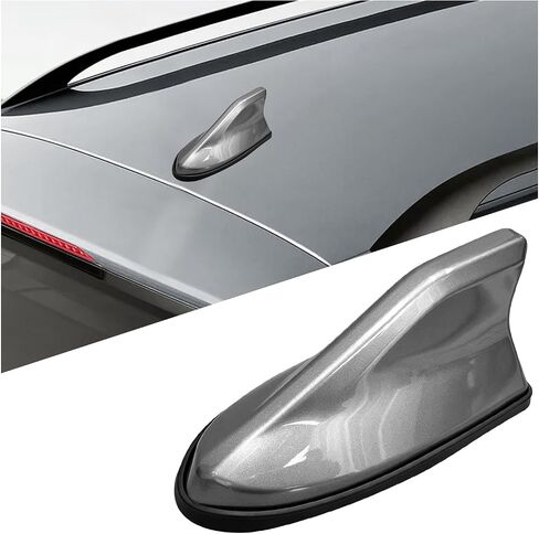 Shark Fin Antenna Cover for Car, Stylish Auto AM/FM Radio Signal Base Roof Aerial Cover with Adhesive Tape, Shark Fin Shape Radio Antenna Base Replacement for Most Vehicles (Black) in Kuwait