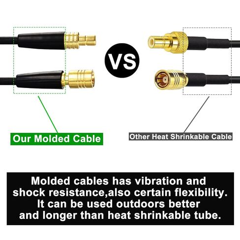 Sirius Radio Antenna Extension Cable RG174 SMB Male to SMB Female for Satellite Car Radio Radio Stereo Sirius Tuners (2pcs Adapter & 6M) in Kuwait
