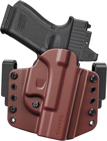 MUNALO OWB Holster for Glock 19/19X/23/32/44/45, Pancake/Paddle, Right Hand in Saudi Arabia