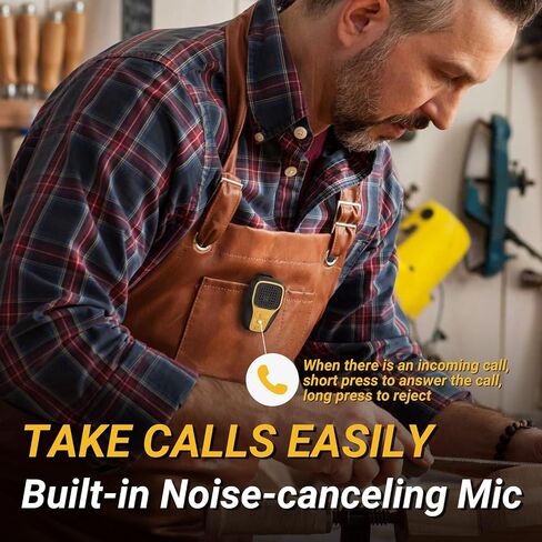 INGA Wearable Bluetooth Speaker, IP67 Waterproof Clip-on Mini Portable Speakers, Supports Siri Google Assistant, Wireless Clip Speaker with Built-in Mic, Hands-Free Music and Calls(Yellow) in Saudi Arabia