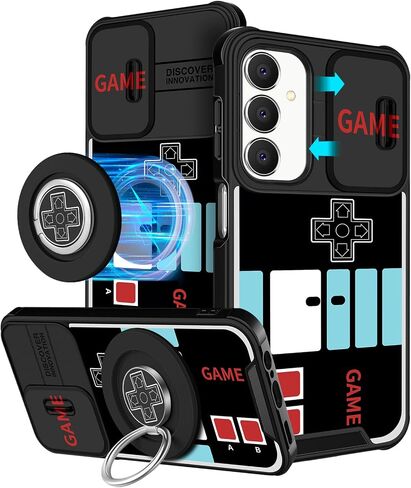 Funermei for Samsung Galaxy S24 Ultra Case with Magnetic Ring Stand in Kuwait