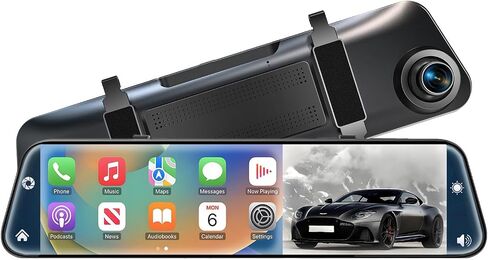 4K Rear View Mirror Camera with Carplay&Android Auto 12" Mirror Dash Cam in Saudi Arabia