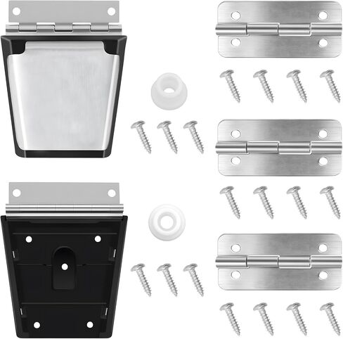 Cooler Hinges & Latch Replacement for Igloo Cooler Replacement Parts Set, Stainless Steel Latch and Hinge Parts Kit with High-Strength Screws in Kuwait