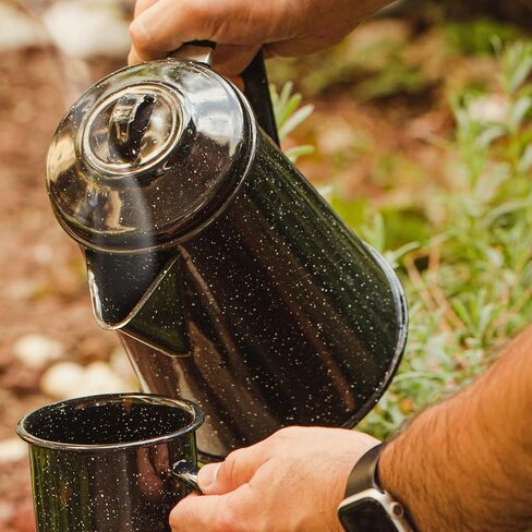 Granite Ware Coffee Boiler, 3 Qt - Speckled Black in Kuwait