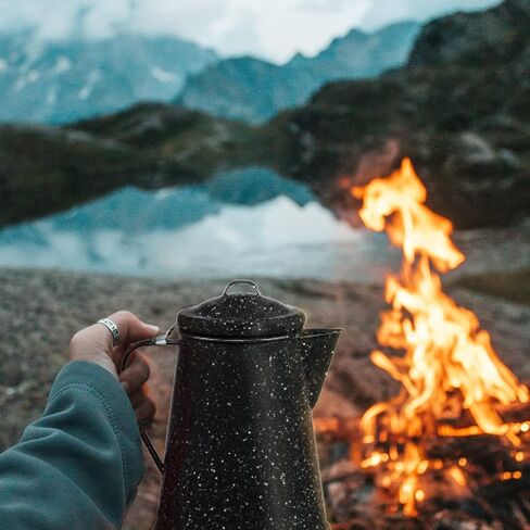 Granite Ware Coffee Boiler, 3 Qt - Speckled Black in Kuwait
