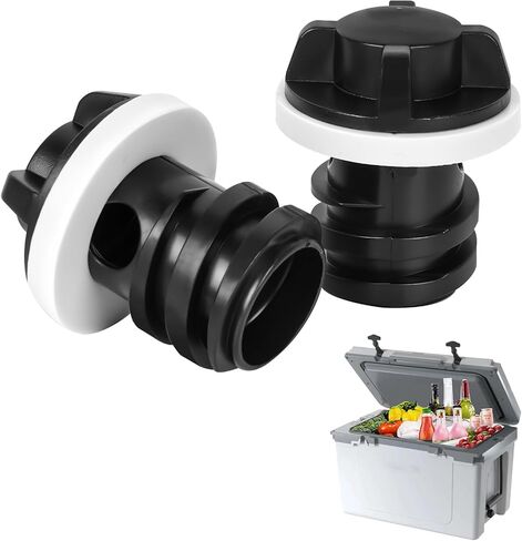 Cooler Drain Plug, 2 Pack Cooler Plug Replacement Parts Accessories Leak-Proof Drain Plugs Compatible with Yeti Roadie, Tundra, RTIC, Tank Coolers in Kuwait
