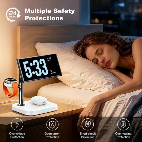 3 in 1 Wireless Charging Station for Apple, 15W Magnetic Charger Stand in Kuwait