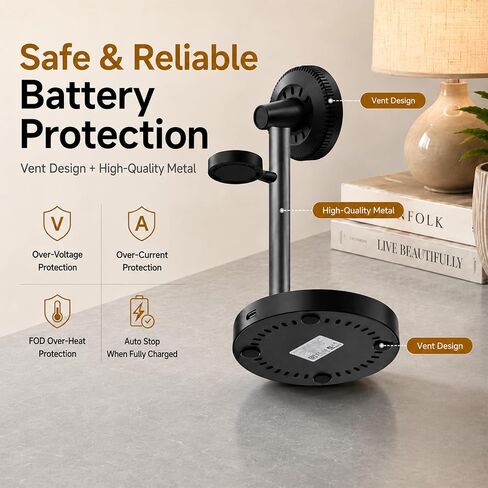 Geyo 4 in 1 Magnetic 15W Wireless Charger for Samsung S26 with Night Light in Kuwait