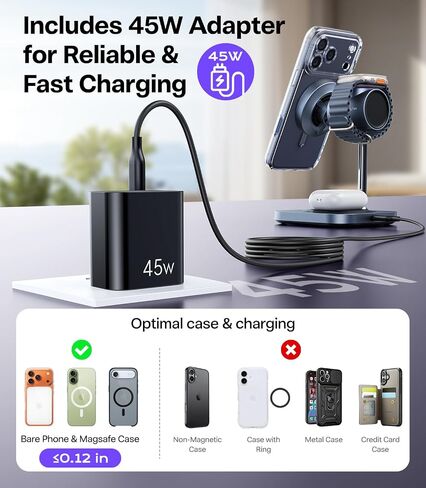 Meifigno Qi2.2 Certified 25W 3-in-1 Fast Wireless Charging Station with Fan in Kuwait